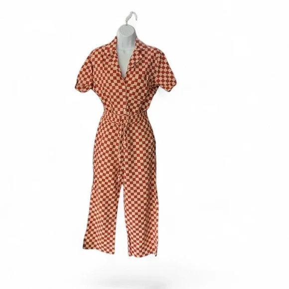 NWOT, Wray Spiced Checkered Long‎ Lounge Set size Small - Picture 4 of 8